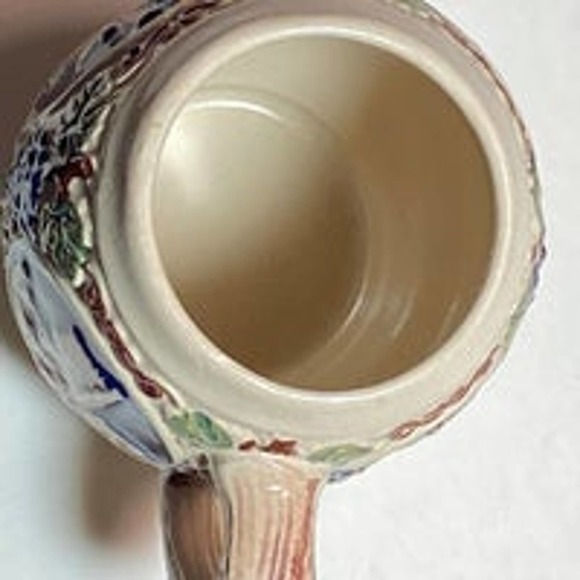 Vtg Cobalt Blue Small Beer Stein Mug Castles Original Gerz Gerzit W Germany - Picture 6 of 11